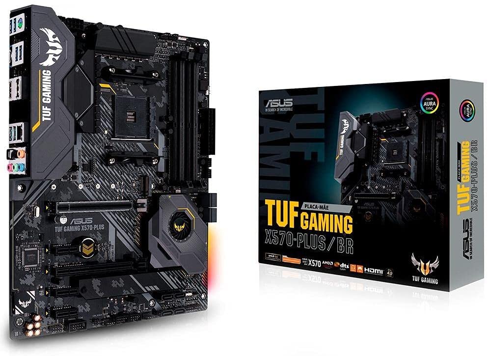 Placa-Mãe ASUS TUF Gaming - X570-Plus, AMD, AM4, ATX, DDR4