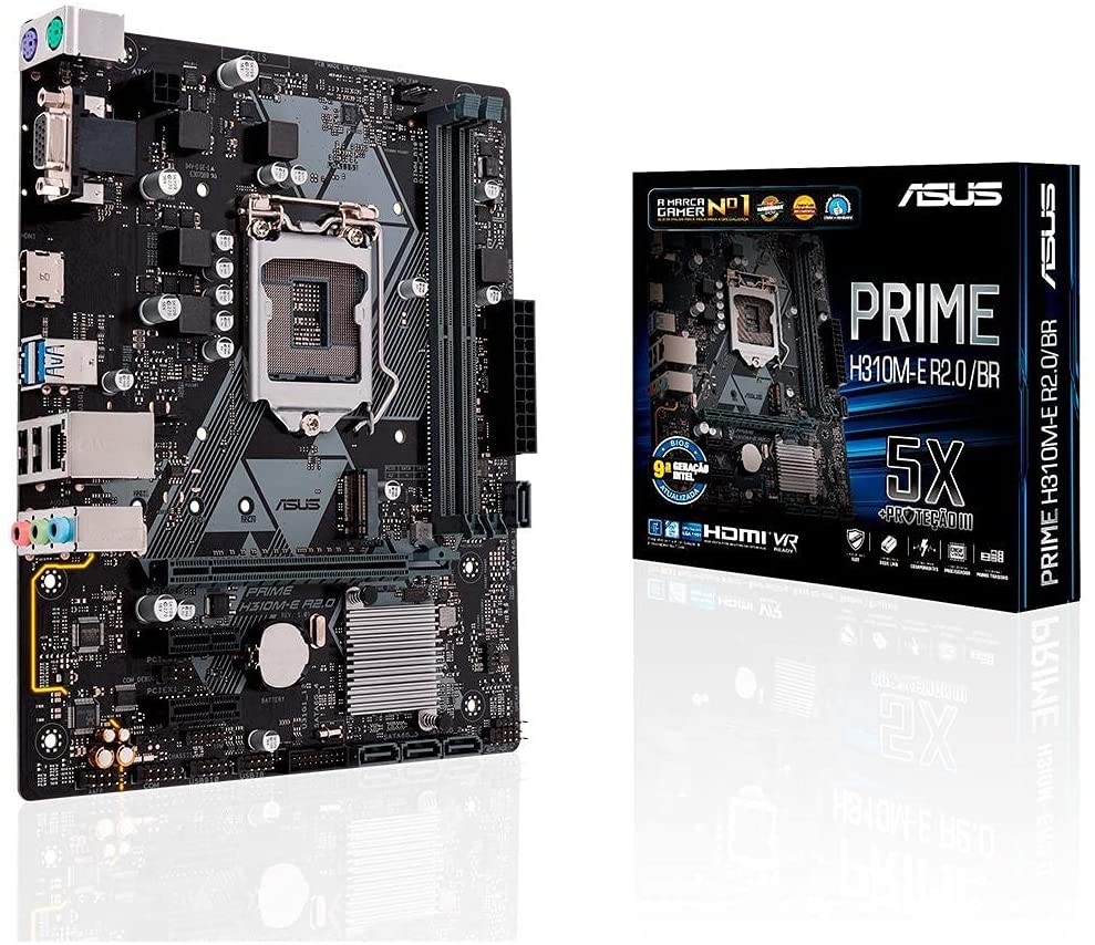 Placa-Mãe ASUS Prime - H310M-E R2.0/BR, Intel LGA 1151, mATX, DDR4