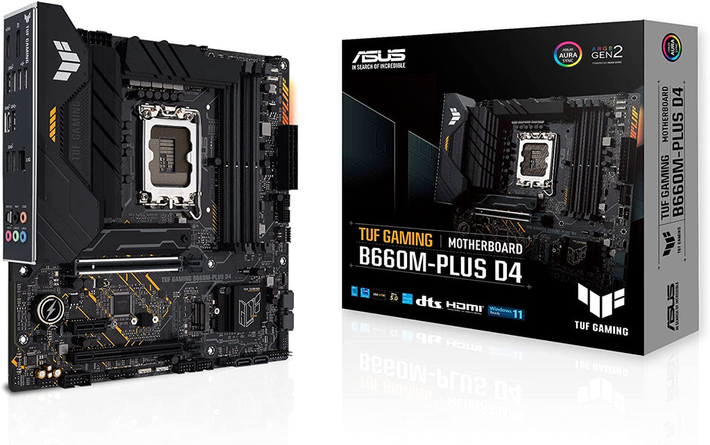 PLACA MAE (INTEL) ASUS B660M-PLUS D4 TUF GAMING DDR4 LGA1700 12° GERACAO
