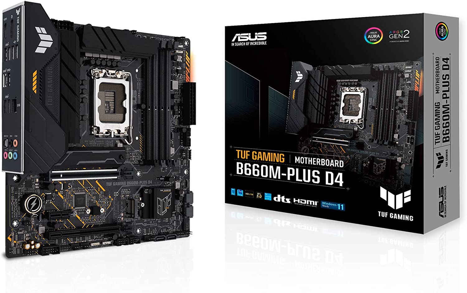 PLACA MAE (INTEL) ASUS B660M-PLUS D4 TUF GAMING DDR4 LGA1700 12° GERACAO
