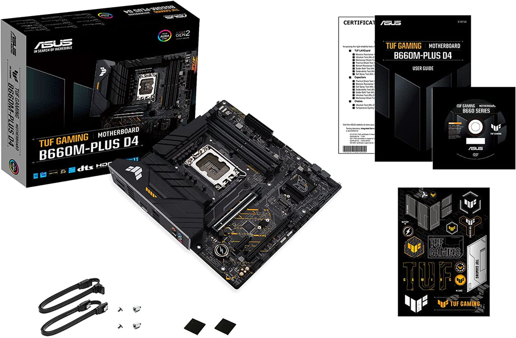 PLACA MAE (INTEL) ASUS B660M-PLUS D4 TUF GAMING DDR4 LGA1700 12° GERACAO