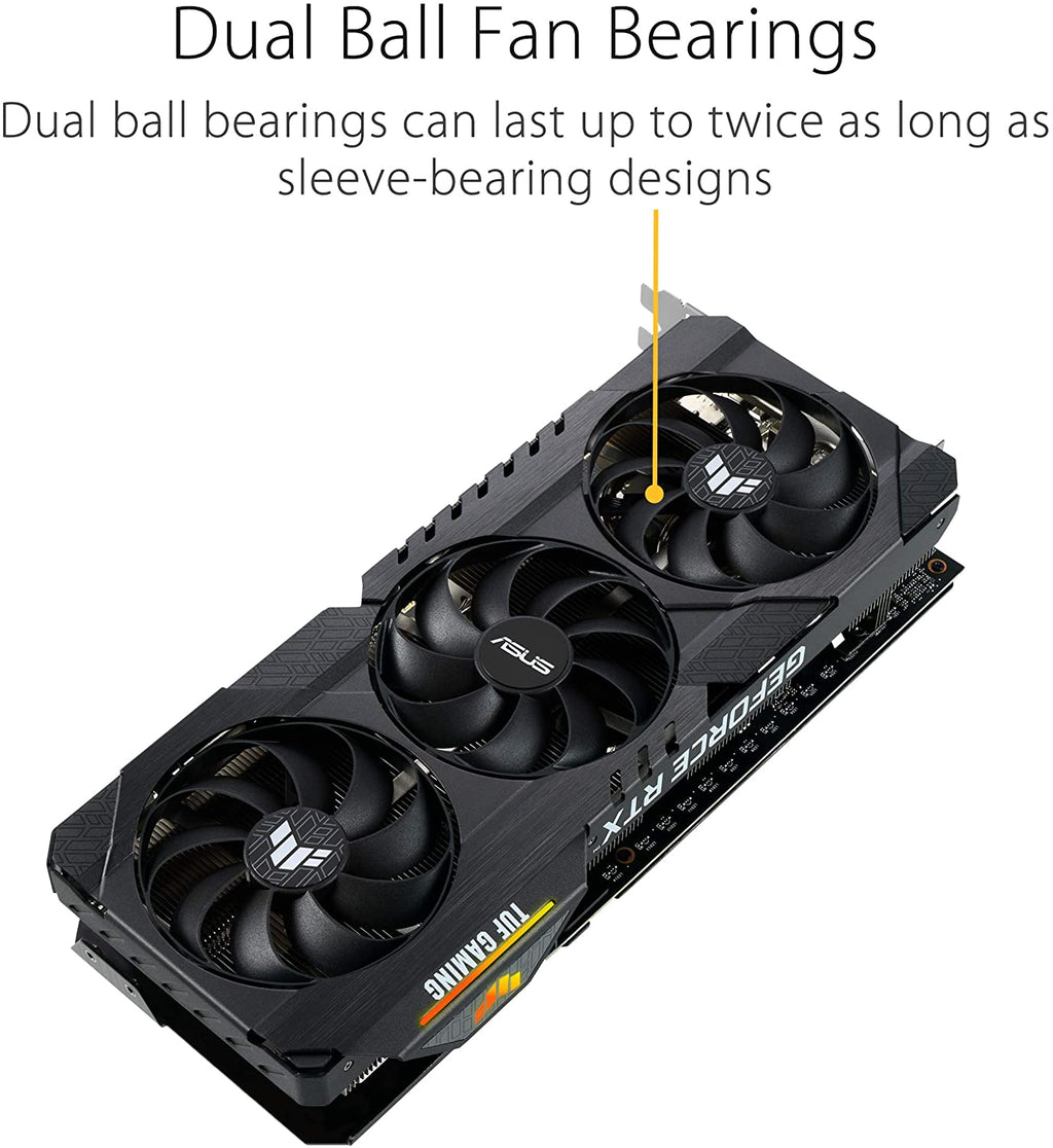 Placa de Vídeo ASUS TUF Gaming - GeForce RTX 3060, LHR, 12GB GDDR6, RGB, DLSS, Ray Tracing