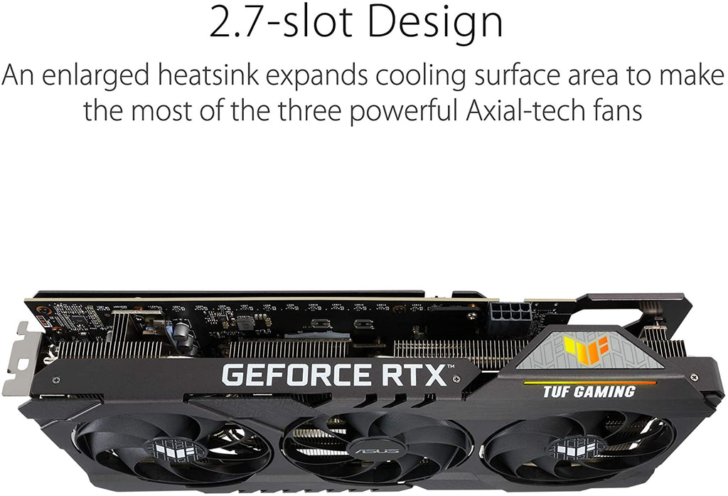 Placa de Vídeo ASUS TUF Gaming - GeForce RTX 3060, LHR, 12GB GDDR6, RGB, DLSS, Ray Tracing