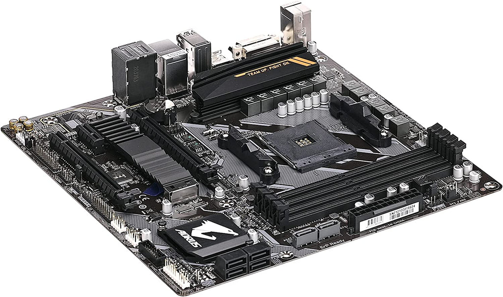 Placa-mãe Gigabyte Aorus B450 Aorus M, AMD AM4, mATX, DDR4