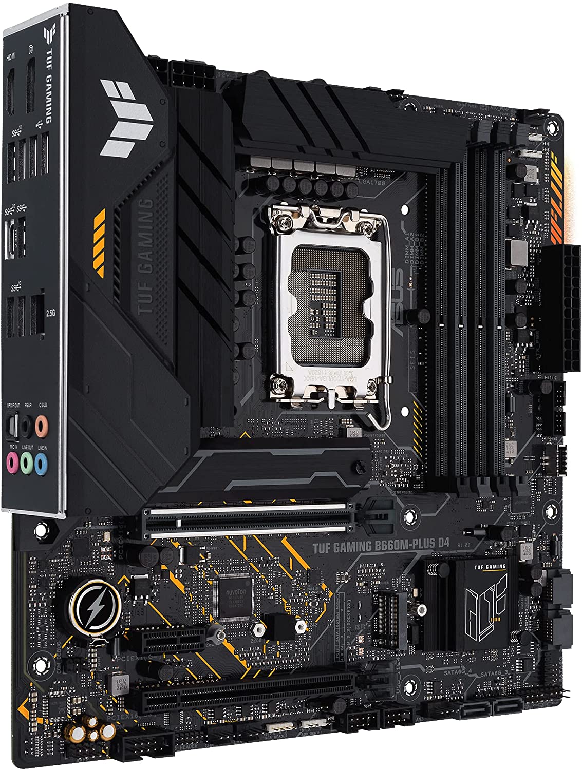 PLACA MAE (INTEL) ASUS B660M-PLUS D4 TUF GAMING DDR4 LGA1700 12° GERACAO