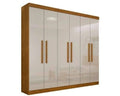 Guarda-Roupa Casal Malibu 6 Pt Imbuia E Off White