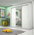 Guarda-Roupa Melissa Glass Branco C/ Espelheira Carioca Móveis