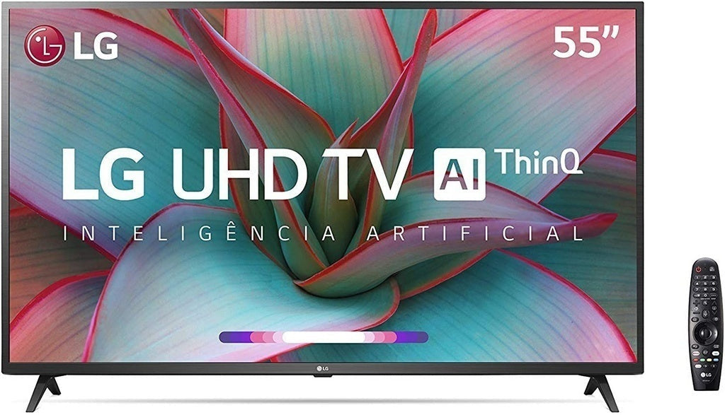 Smart Tv LG 55" 55UN7310 4K UHD Wifi Bluetooth HDR 3 HDMI 2 USB Inteligência Artificial Thinq Ai Google Assistente