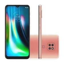 Smartphone Motorola G9 Play 64GB 4G Wi-Fi Tela 6.5'' Dual Chip 4GB RAM Câmera Tripla + Selfie 8MP - Rosa Quartzo