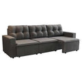 Sofá 3 Lugares Retrátil Nairóbi Suede Grafite 210 cm